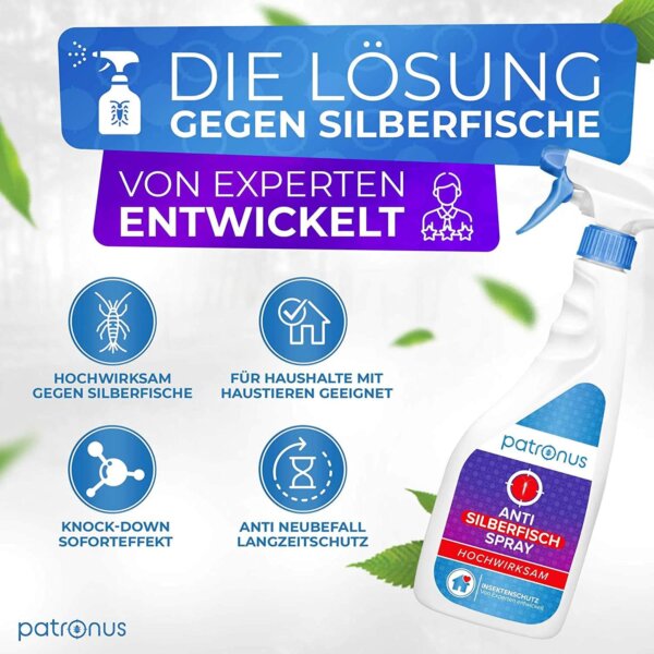 Vorteile des Anti Silberfisch Sprays