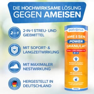 Vorteile des Patronus Ameisen-Granulats