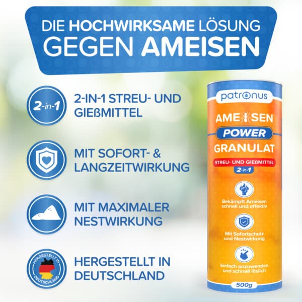 Vorteile des Patronus Ameisen-Granulats