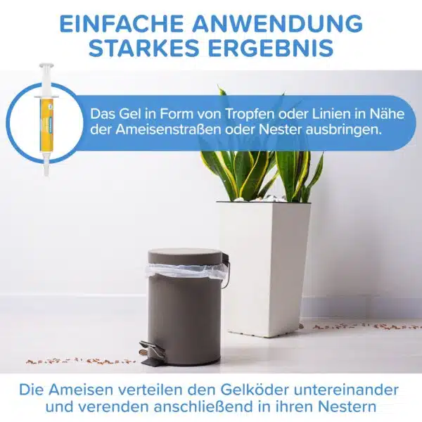 Patronus Ameisen-Gel - Anwendung
