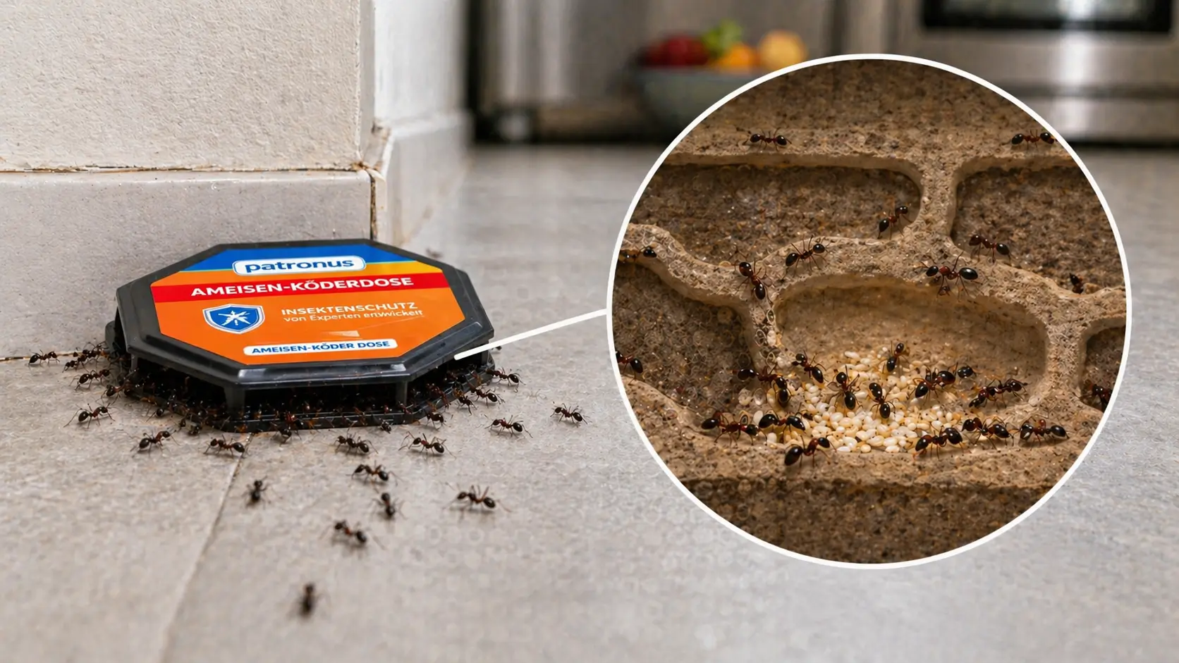 schritt 3 die nest-eliminierung-ameisen im haus bekämpfen