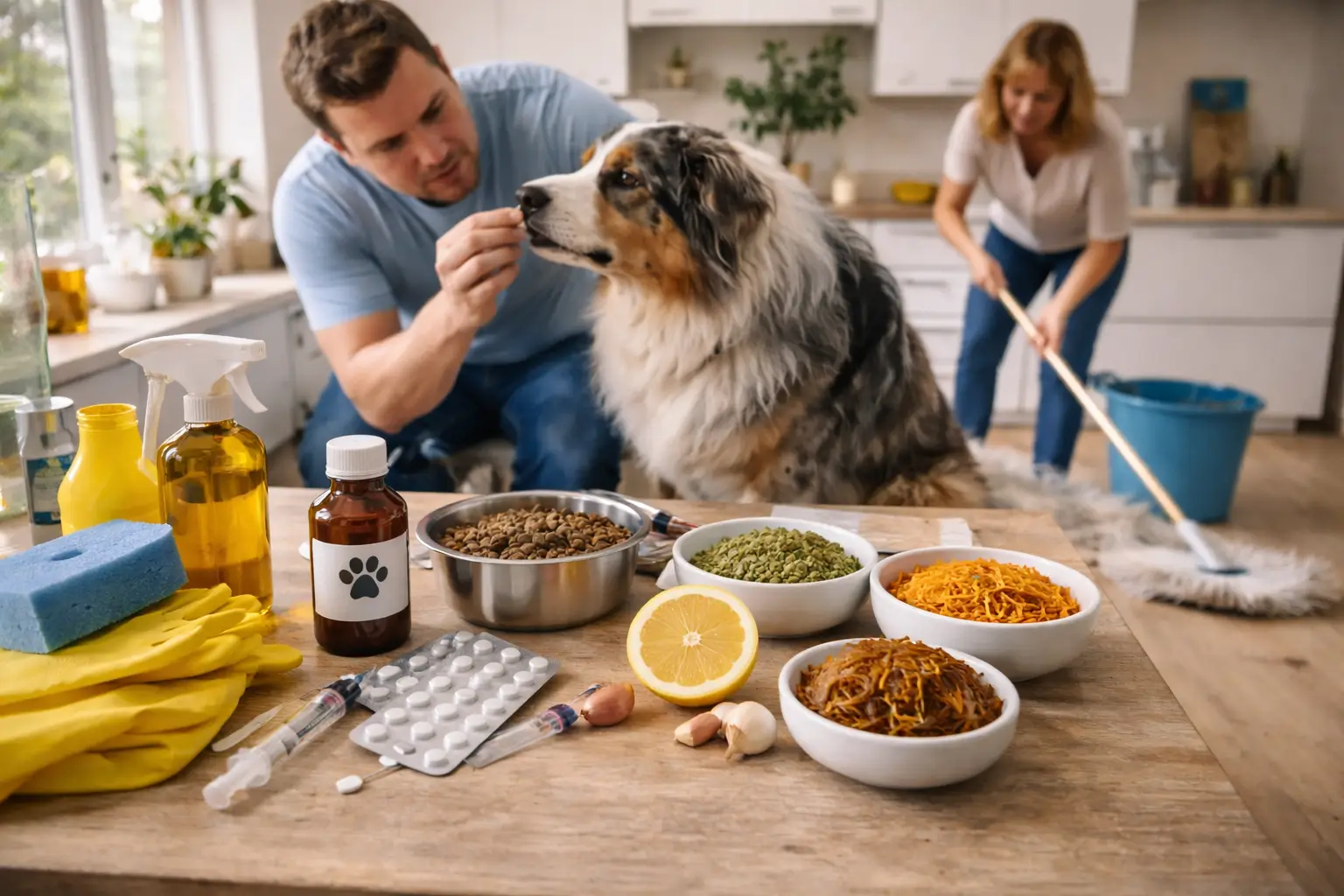 die behandlung medikamente sind nur die halbe miete-giardien beim hund