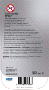 Patronus Anti Hunde Spray Produkthinweise
