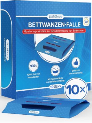 Patronus Bettwanzen Falle - 10 Stück