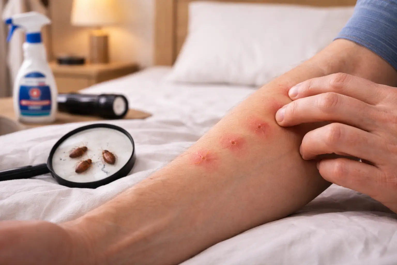 erkennen von Bettwanzenbissen