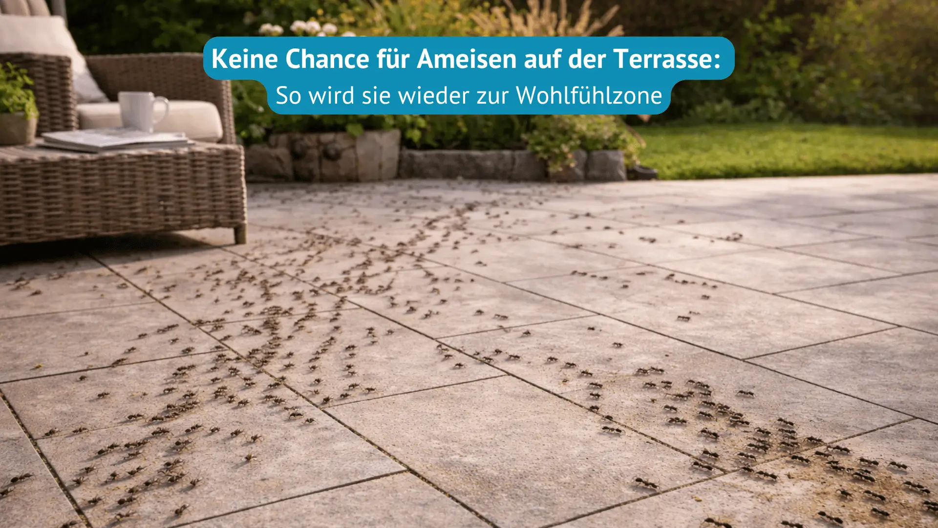 ameisen auf der terasse
