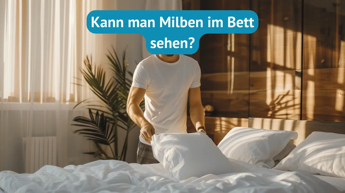 Sichtbare Milben im Bett