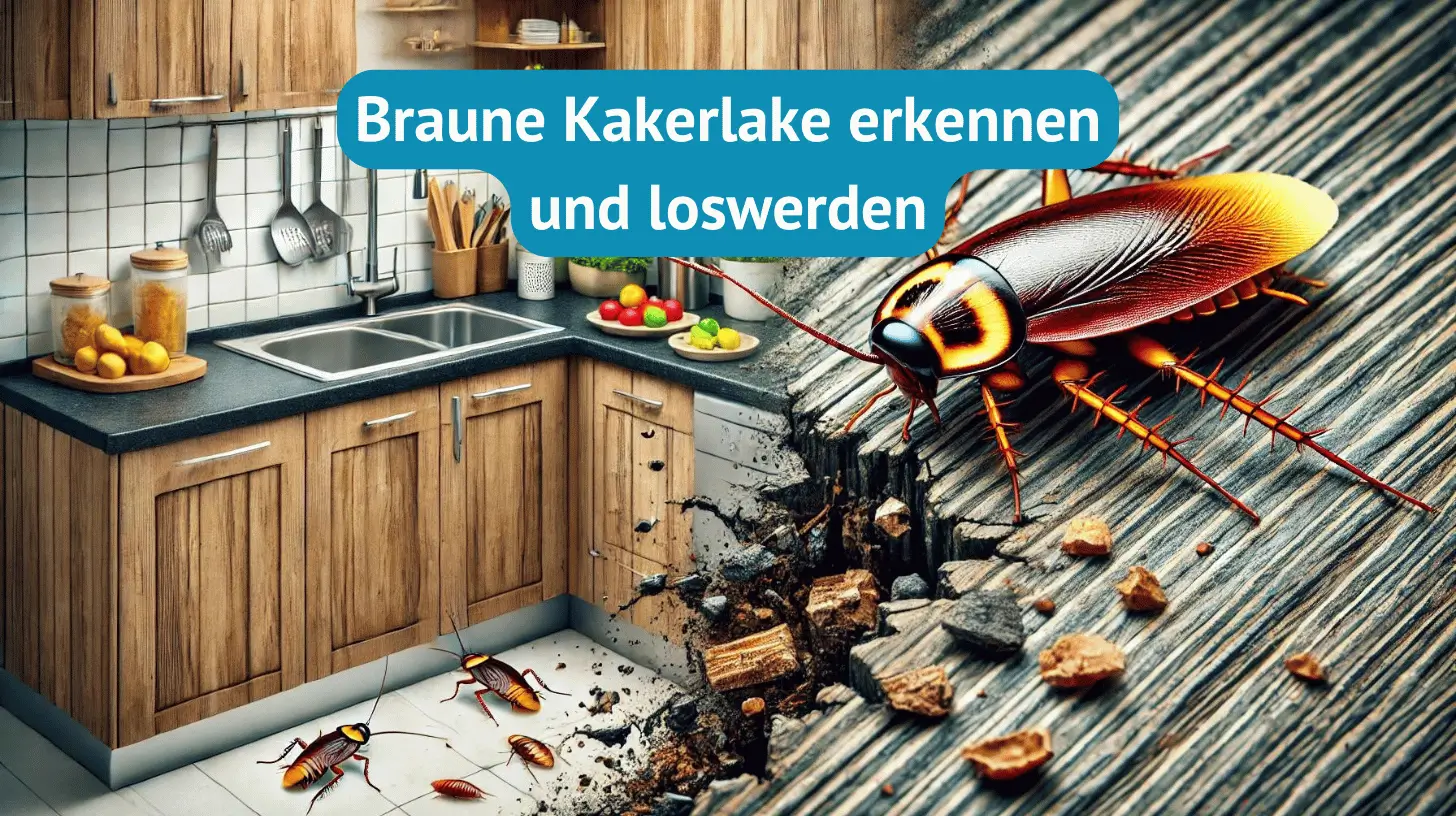 Braune Kakerlake erkennen und Loswerdem