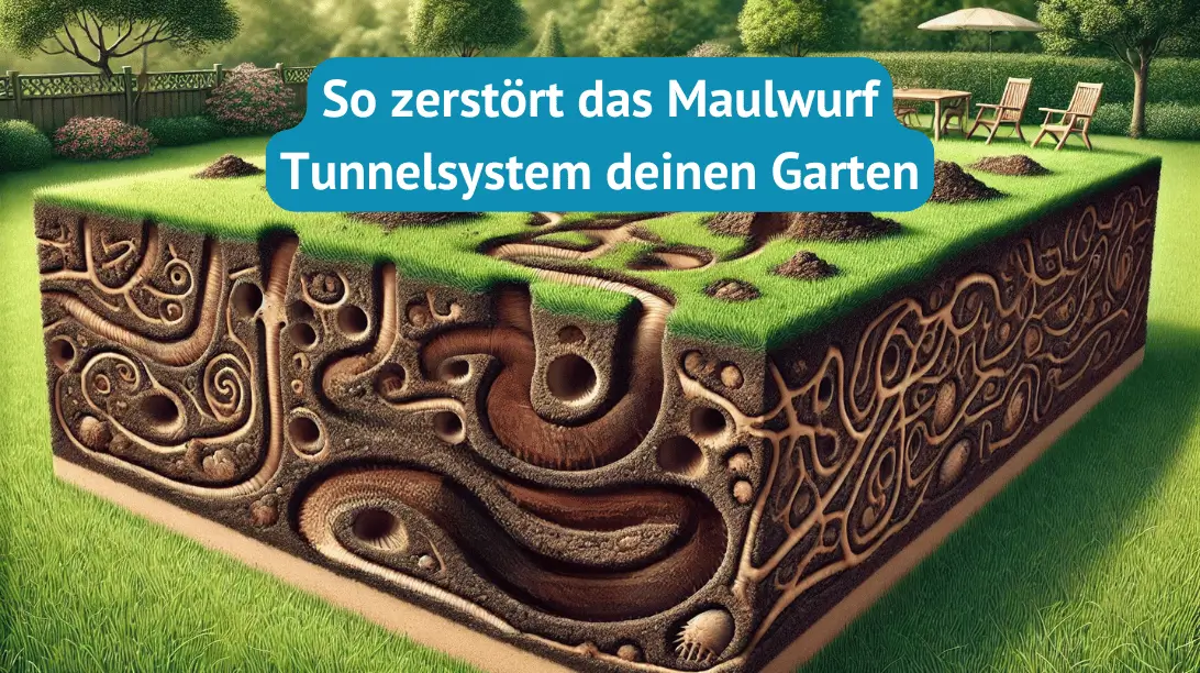 Maulwurf Tunnelsystem