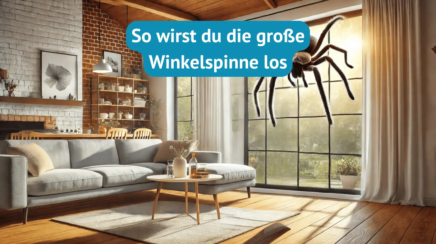 Große Winkelspinne loswerden