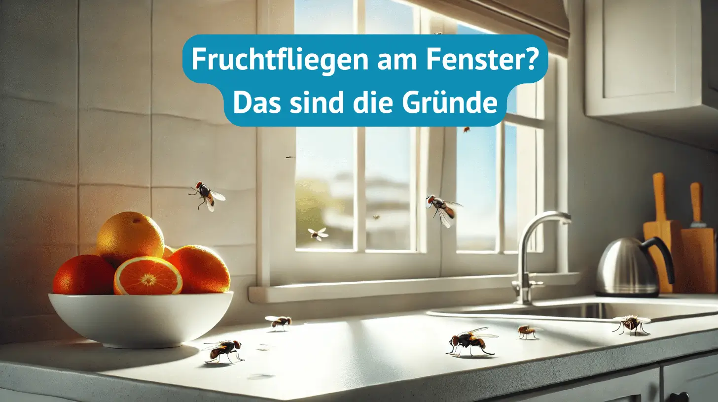 Fruchtfliegen am Fenster