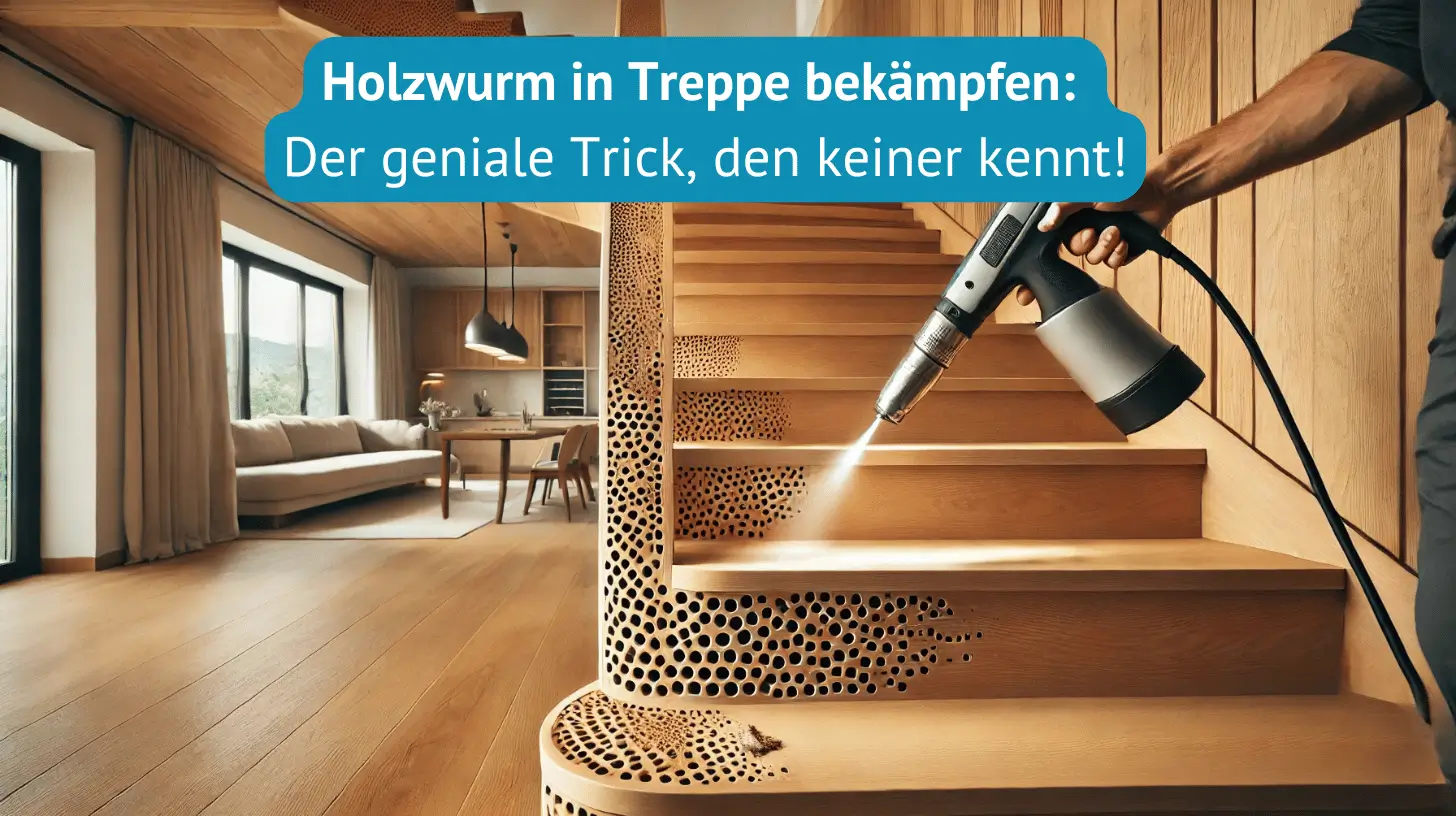 Holzwurm in Treppe bekämpfen