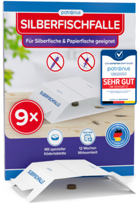 Patronus Silberfischfalle - 9 Stück