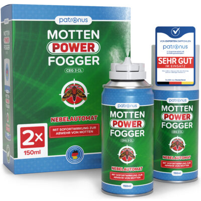 Patronus Motten Power Fogger - 2 x 150 ml