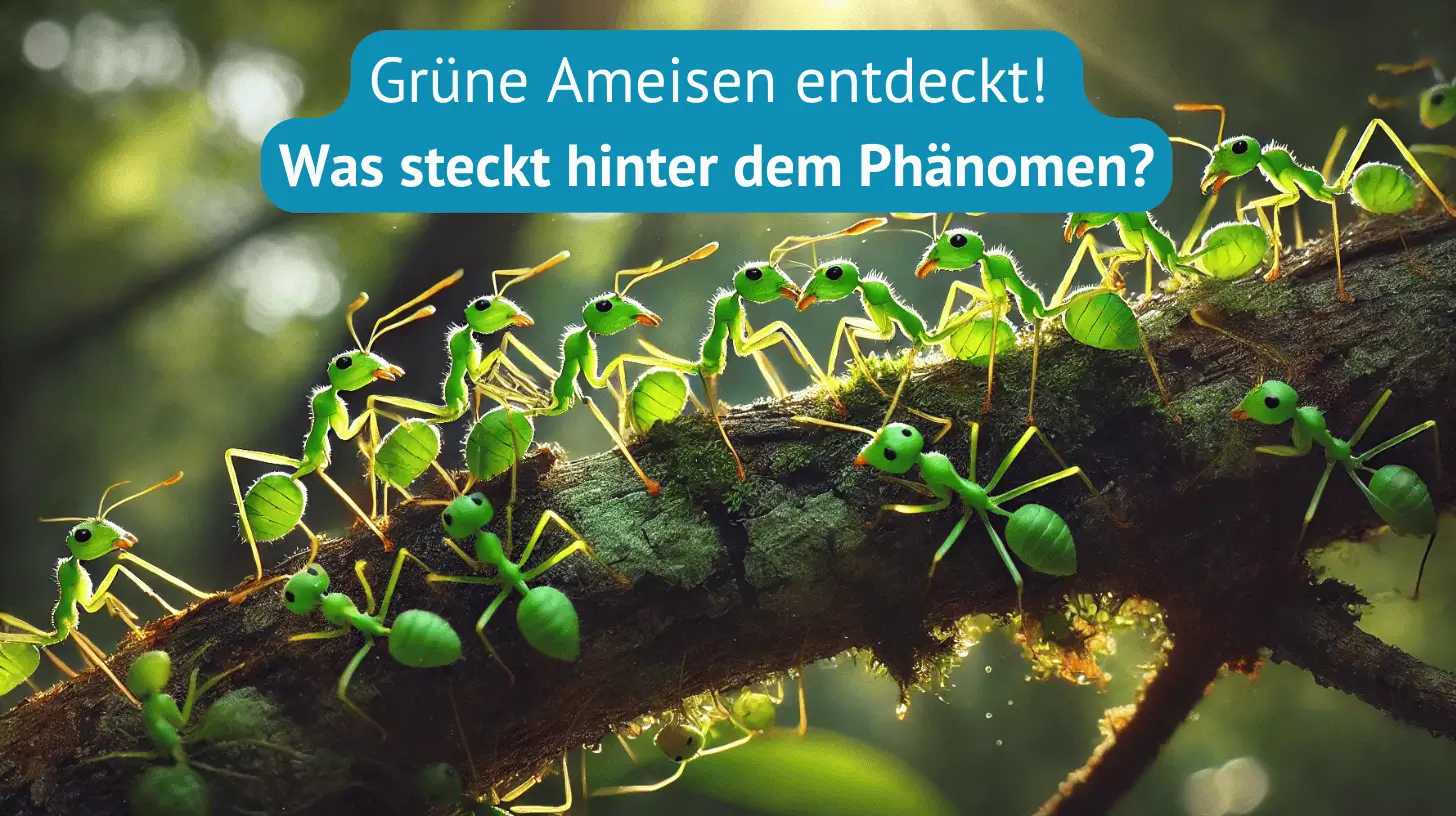 grüne ameisen entdeckt