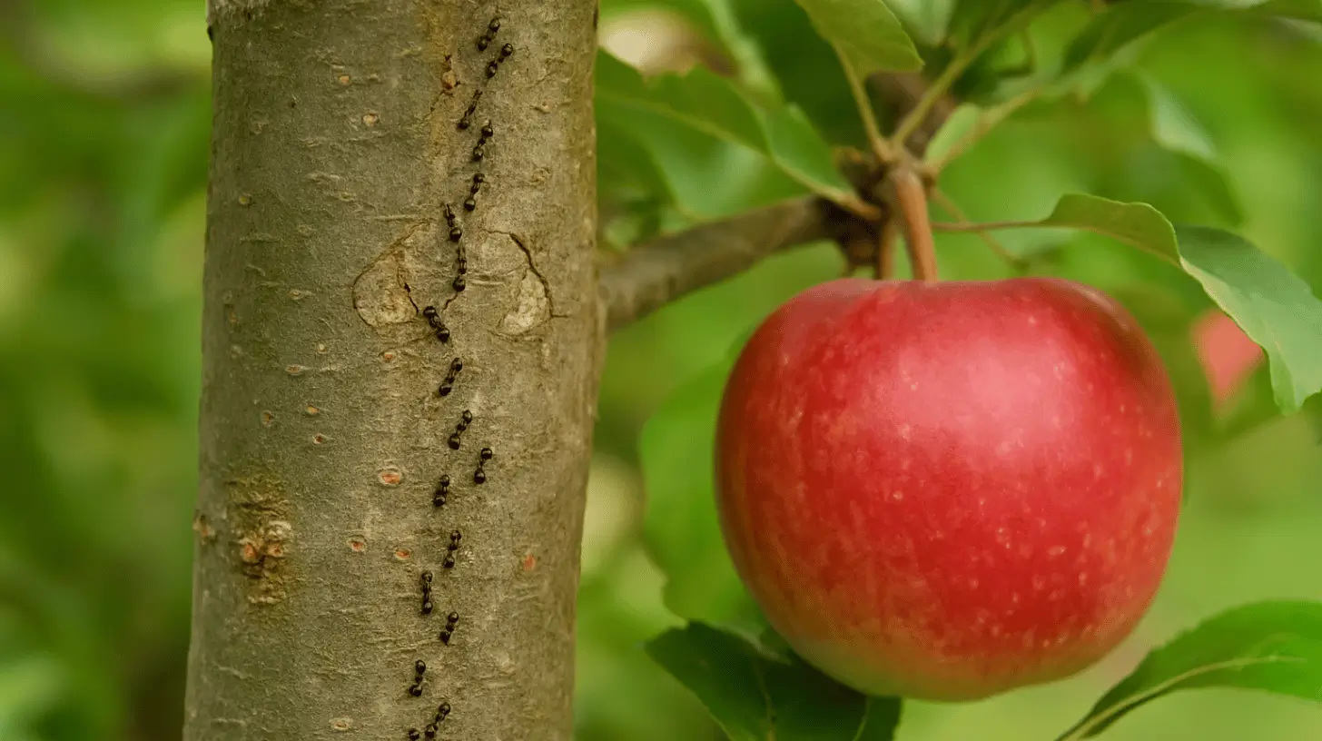 ameisen am Obstbaum