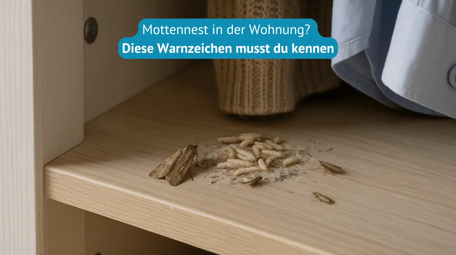 mottennest in der Wohnung