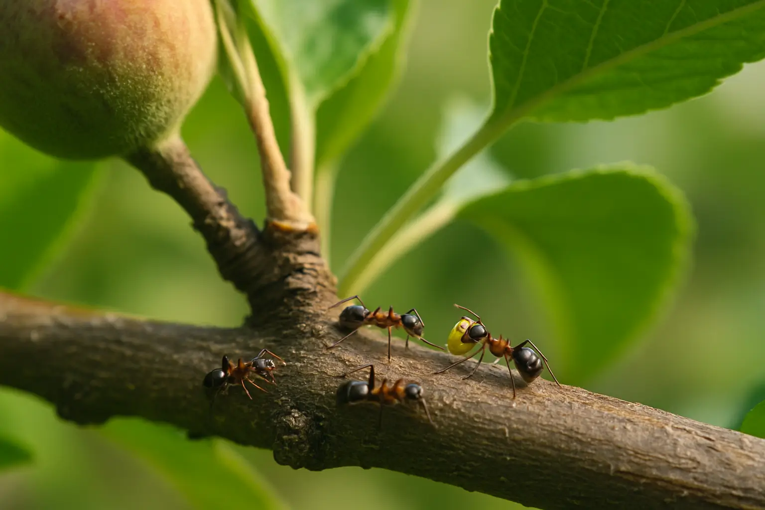 warum ameisen am obstbaum zum problem werden