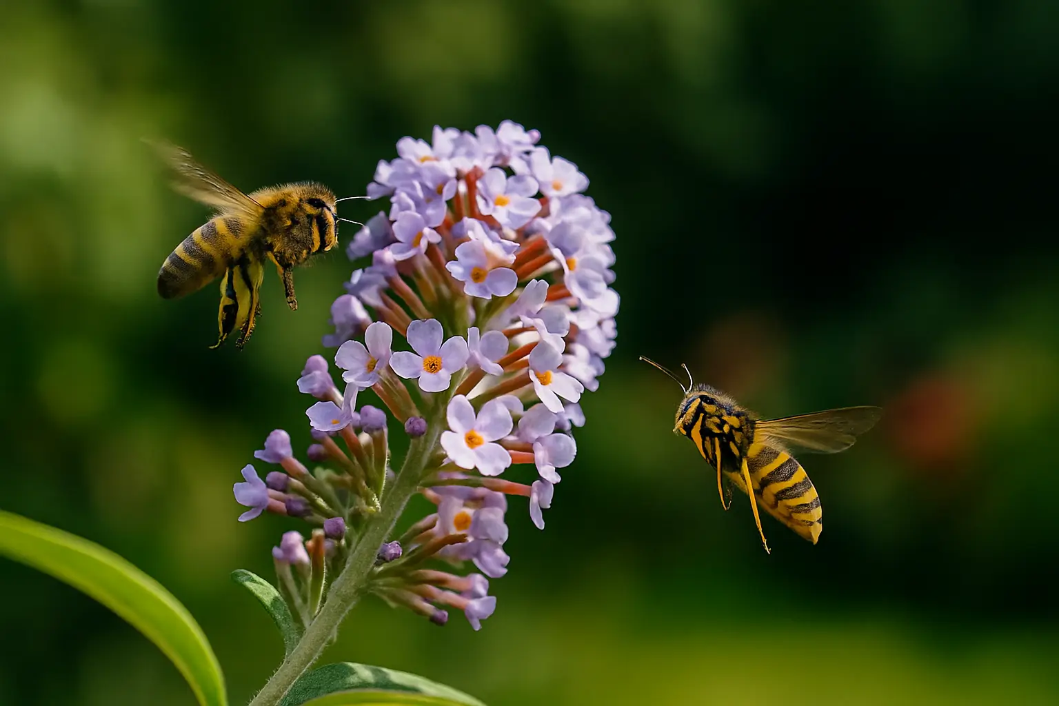 warum bienen wespen so gezielt fliegen