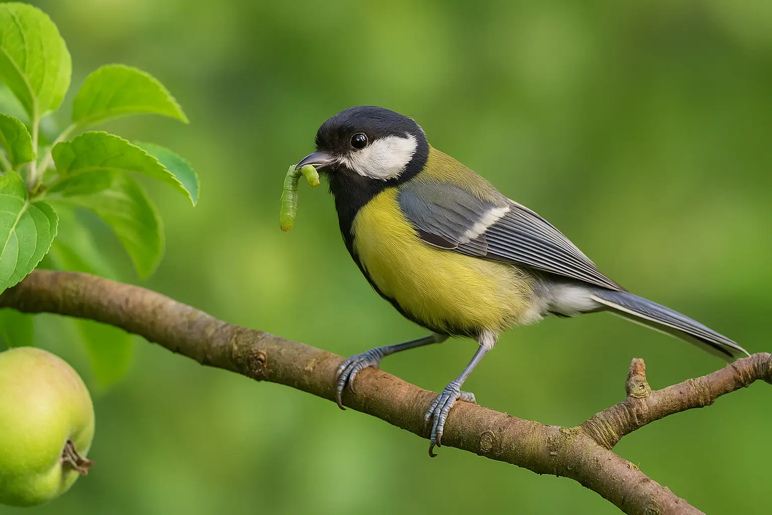 Methode 1 biologische schädlingsbekämpfung bei raupen am Apfelbaum