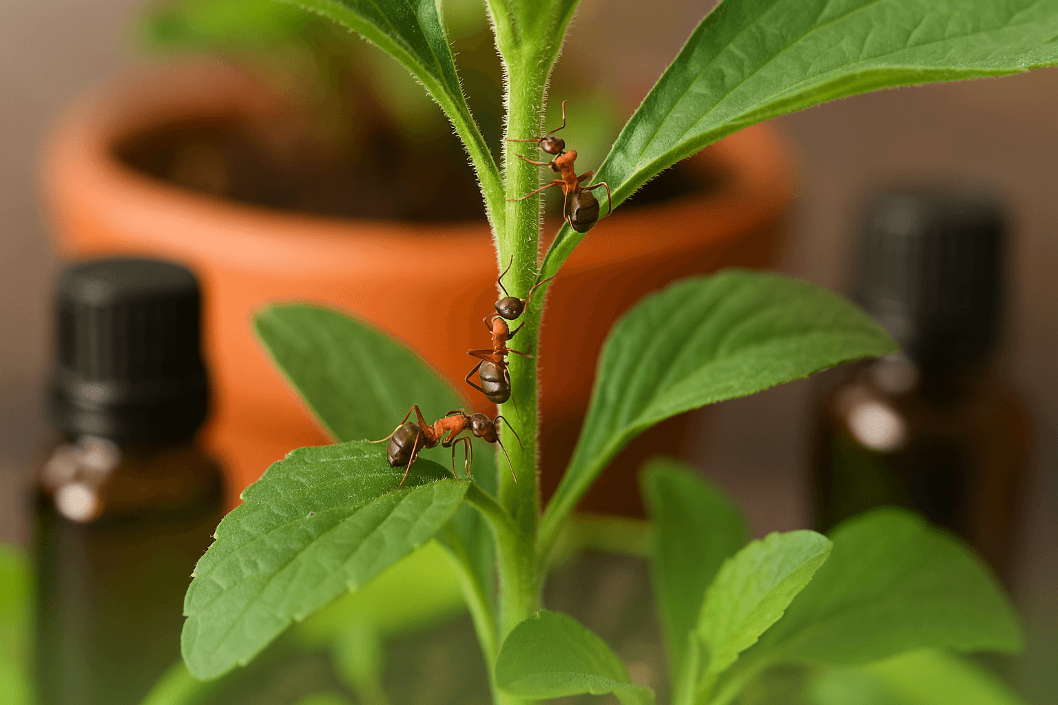 ameisen an Pflanzen tipps für garten und wohnungen