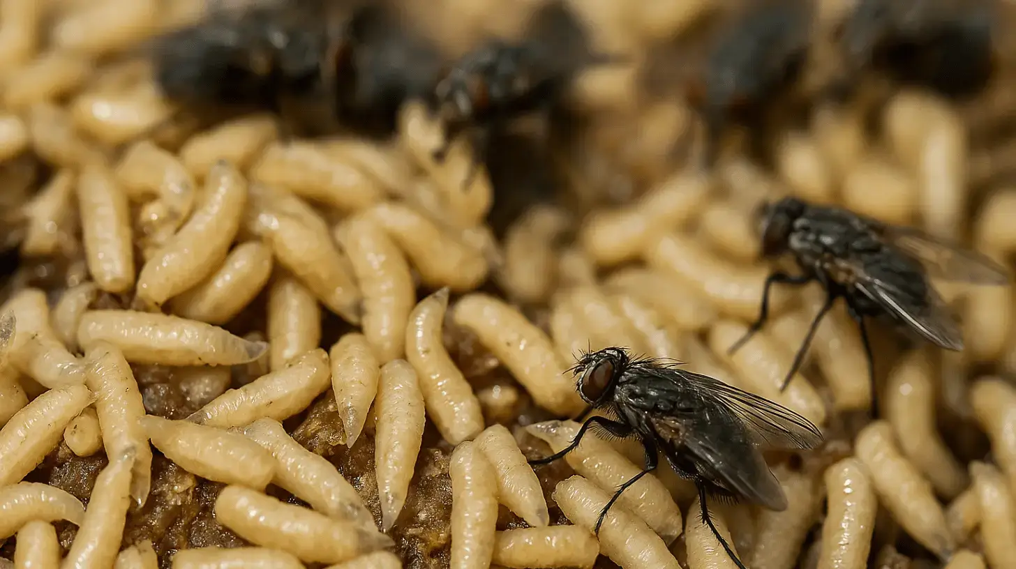 aus maden werden fliegen in tagen