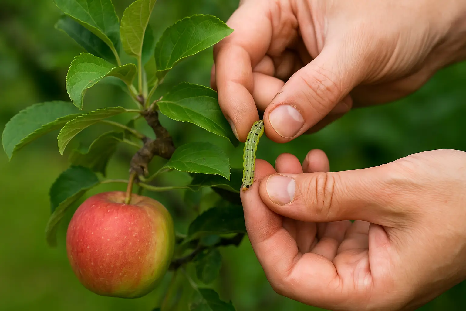 methode 3 mechanische bekämpfung raupen am apfelbaum