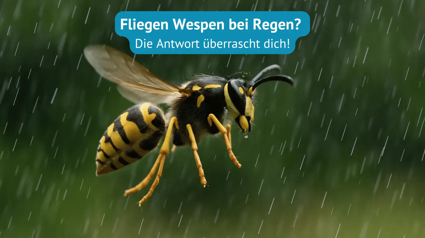 fliegen wespen bei regen