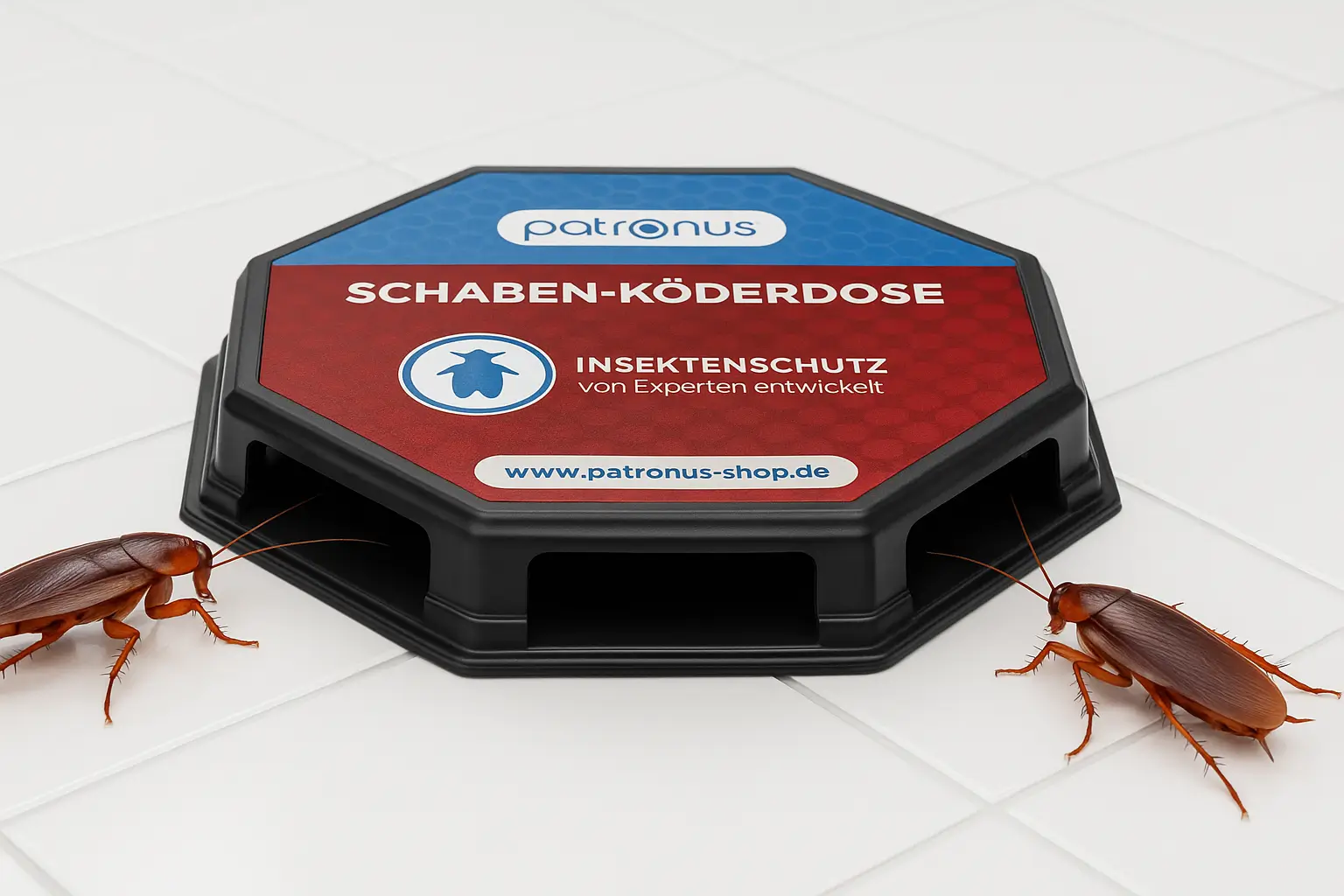 die lösung patronus schaben köderdose - kakerlaken im bad