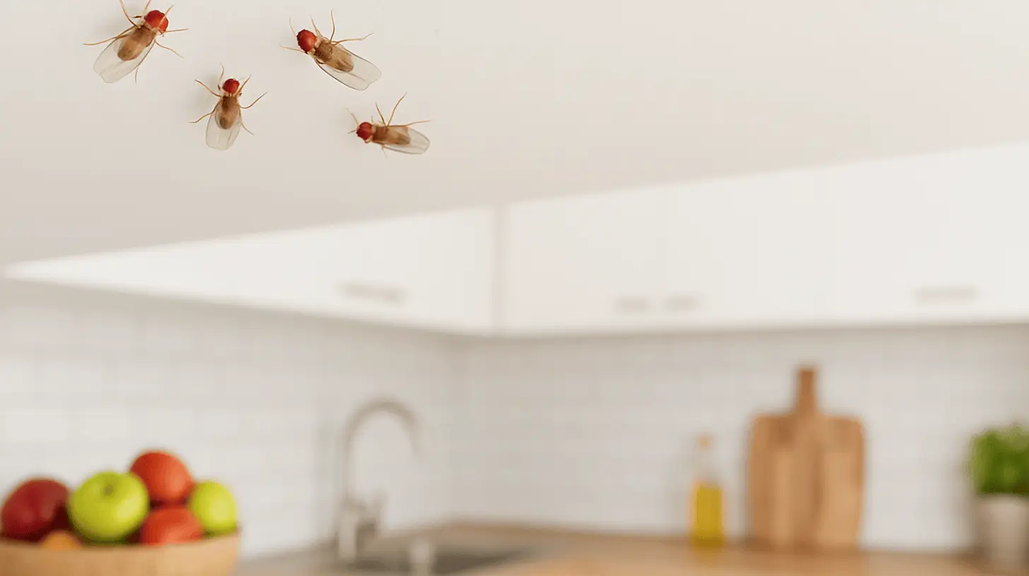 fruchtfliegen an der Decke