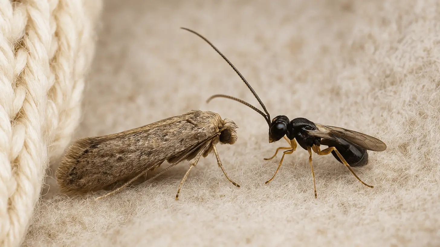 schlupfwespen gegen kleidermotten
