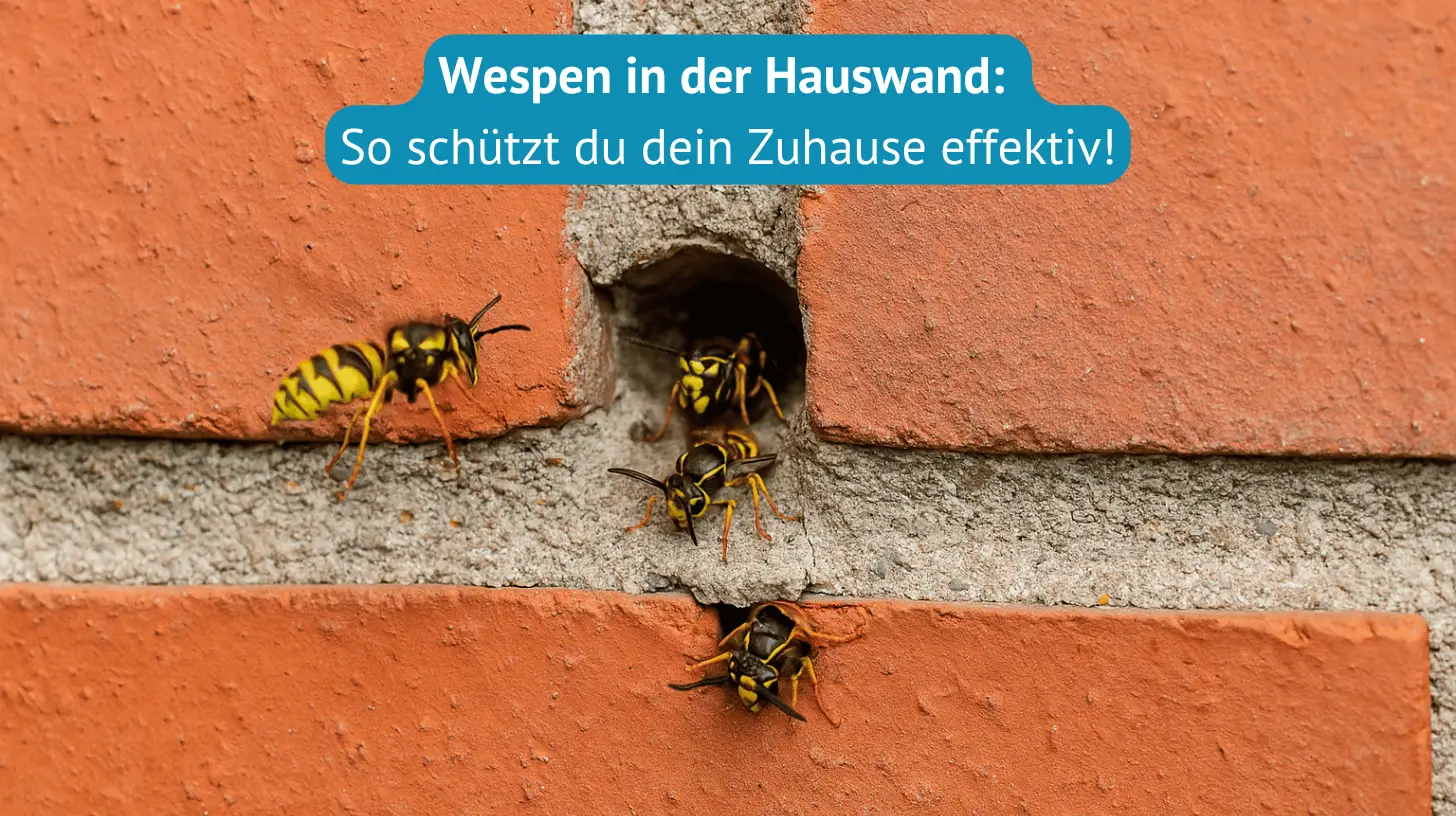wespen in der Hauswand