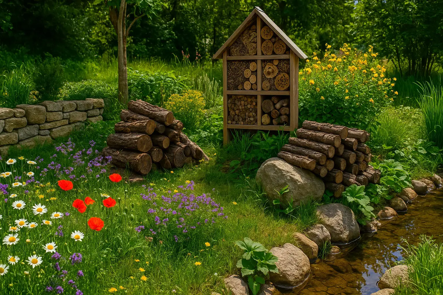 schritt 3- gestalten sie durchdachte gartenbereiche und lebensräume-insektenfreundlicher garten