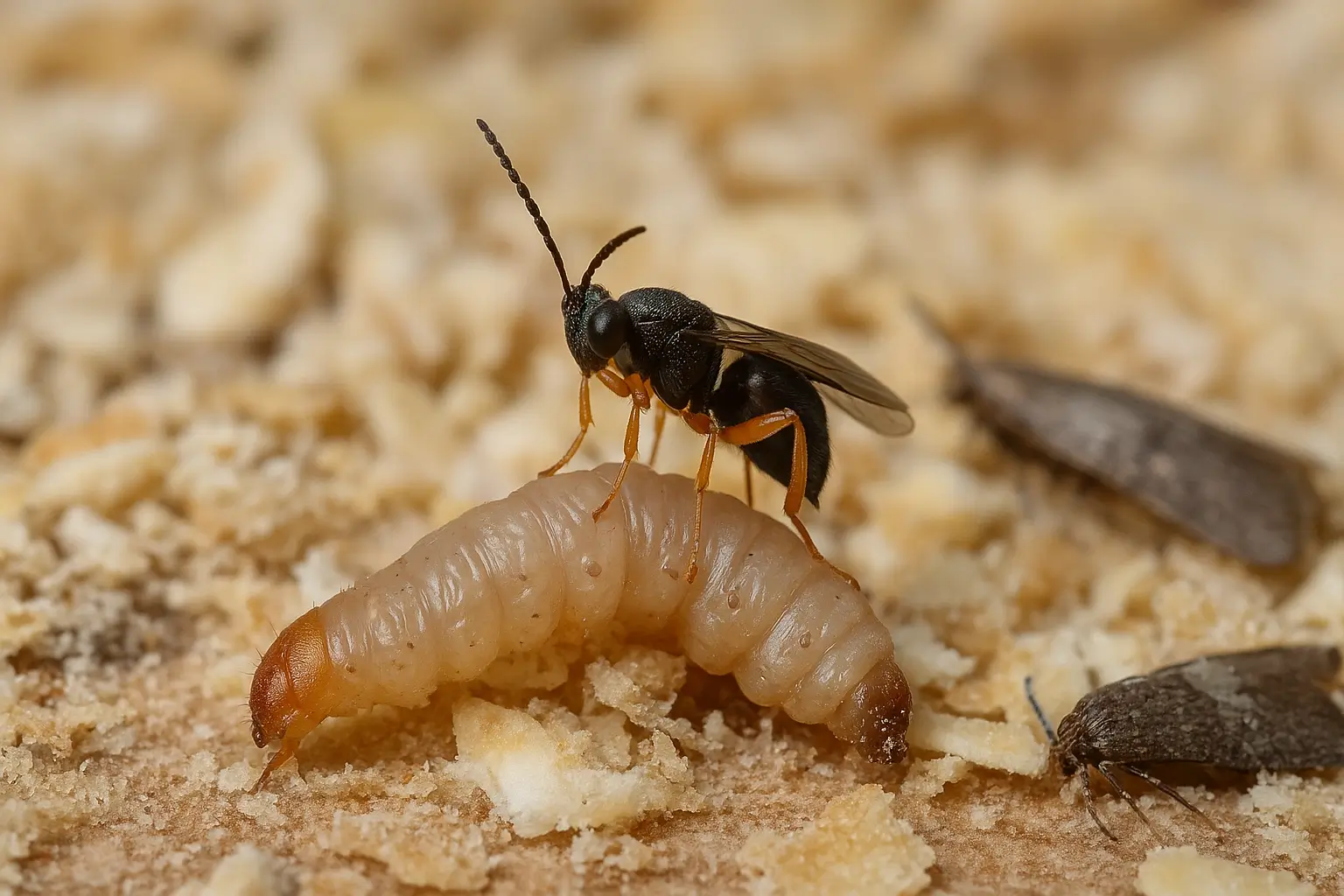 warum ist die schlupfwespen anwendung so effektiv gegen motten