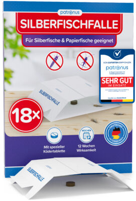 Patronus Silberfischfalle - 18 Stück