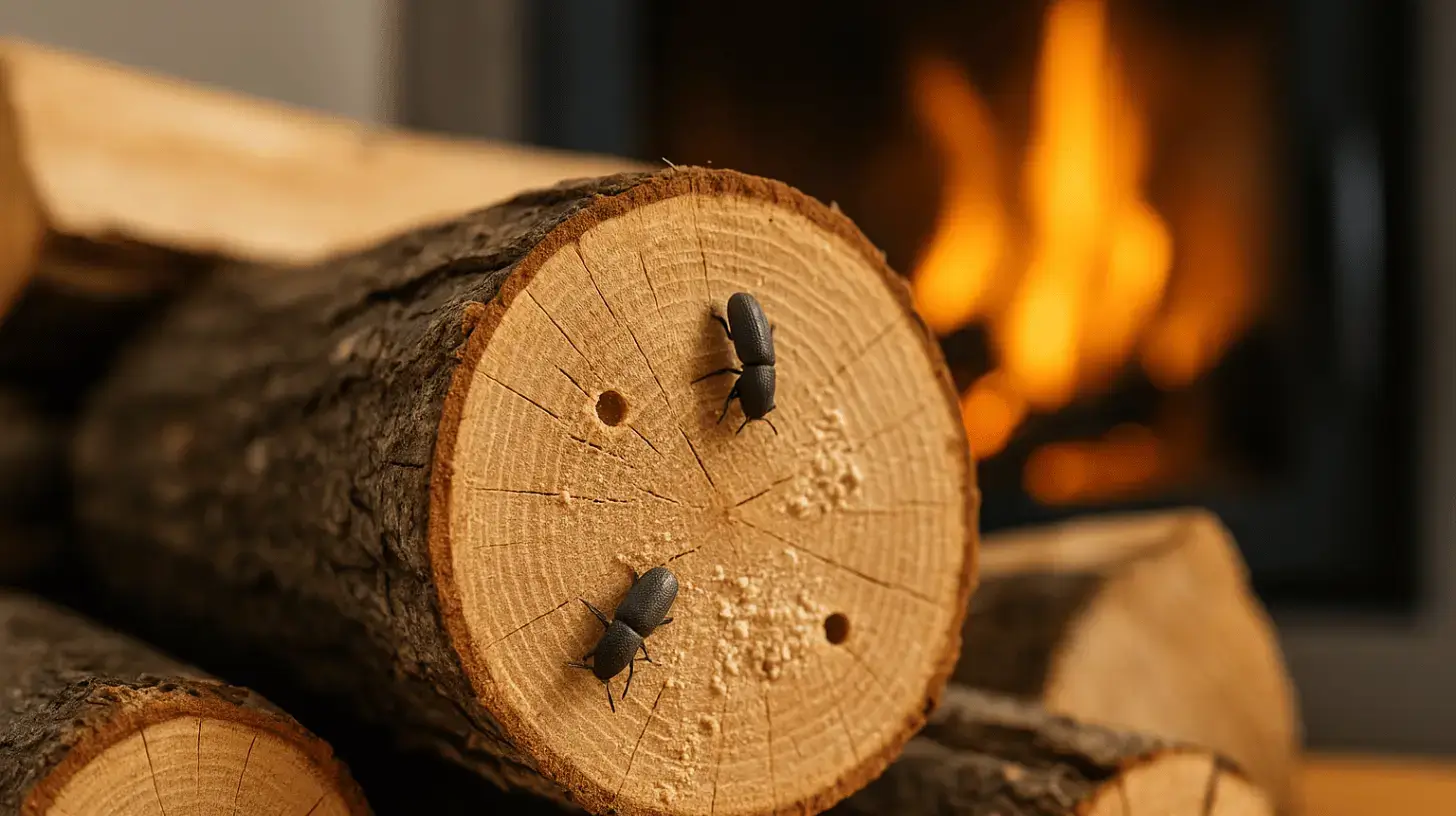 holzwurm brennholz