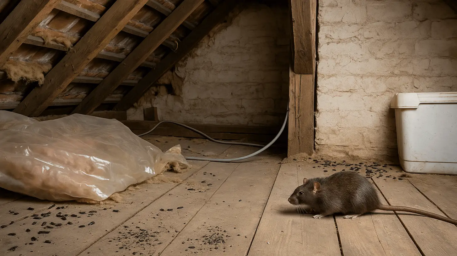 ratten auf dem dachboden