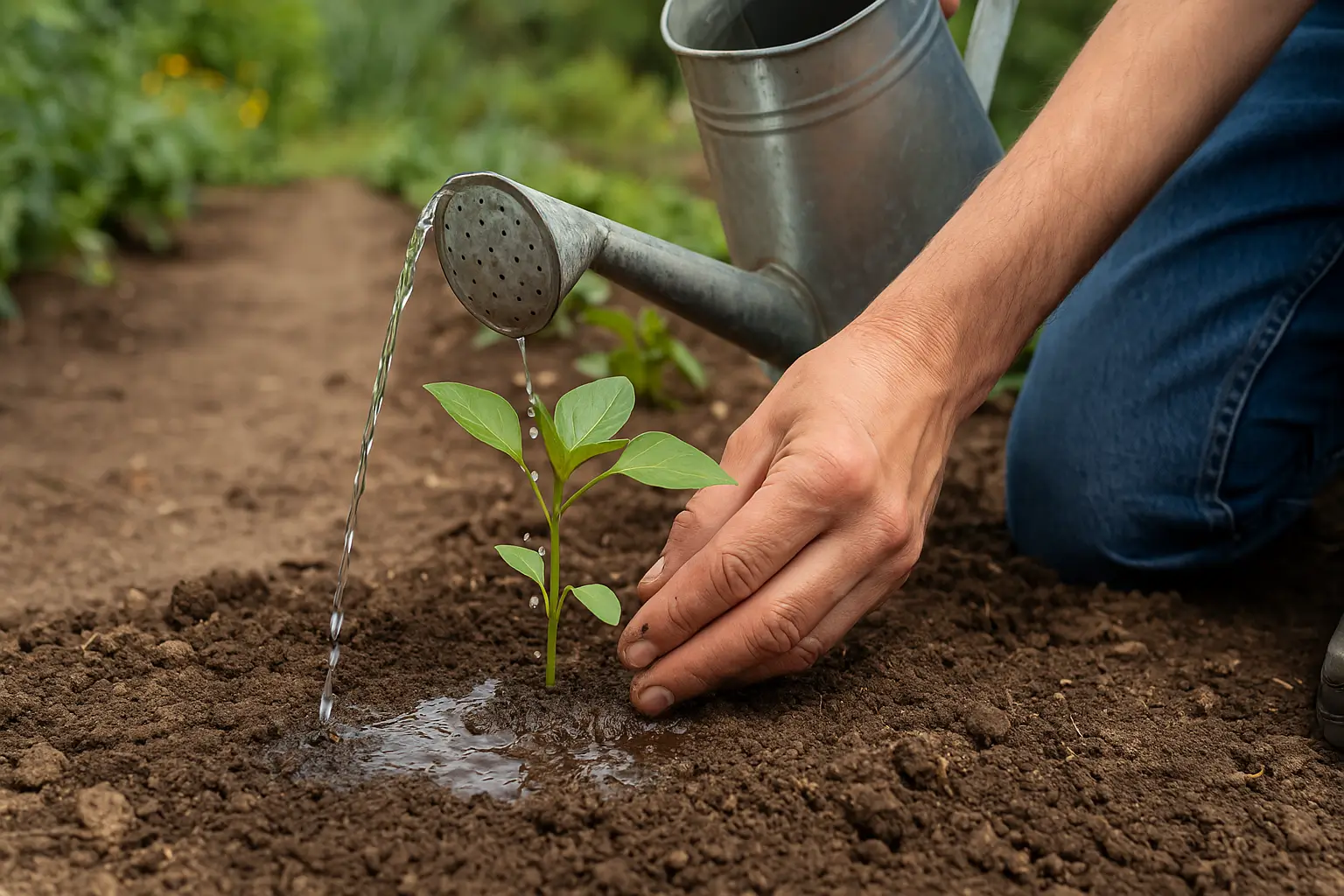 step3 pflanzen sie richtig und gießen sie gezielt-effektive gartenpflege