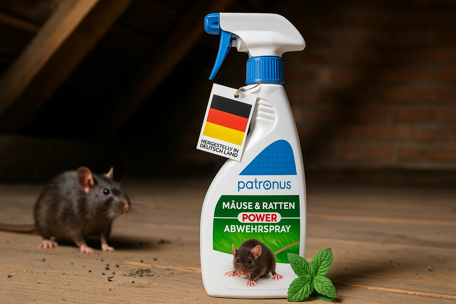mäuse und ratten power abwehrspray-doe sichere Lösung- mäuse im Dachboden