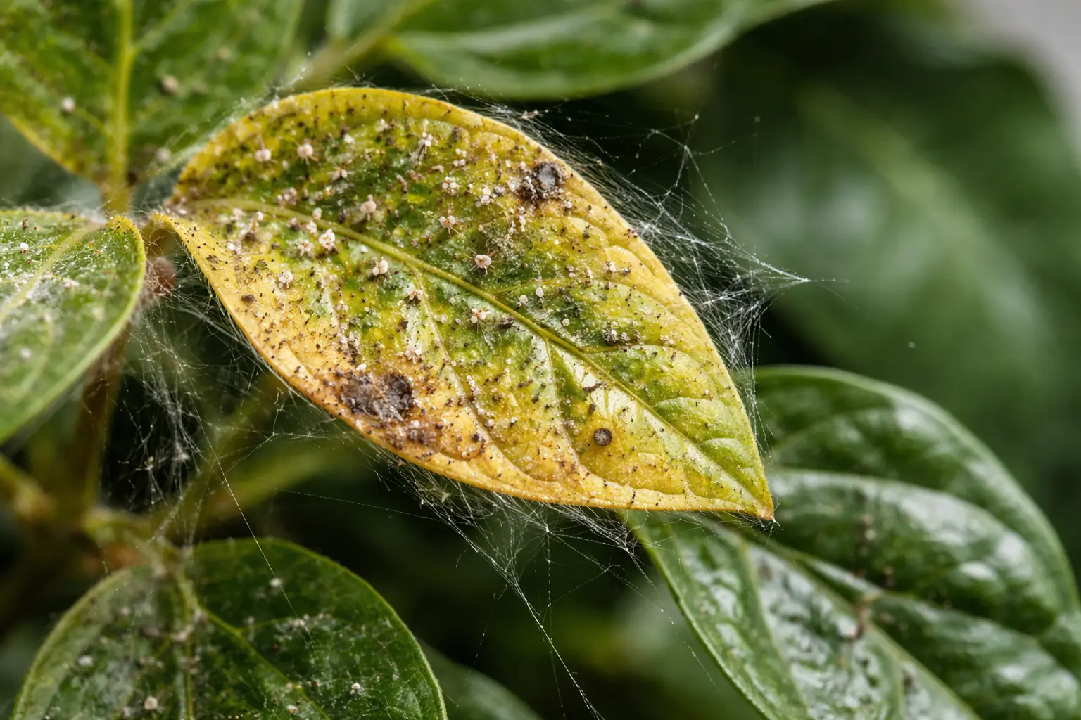 vorsicht so schädigen weiße milben pflanze