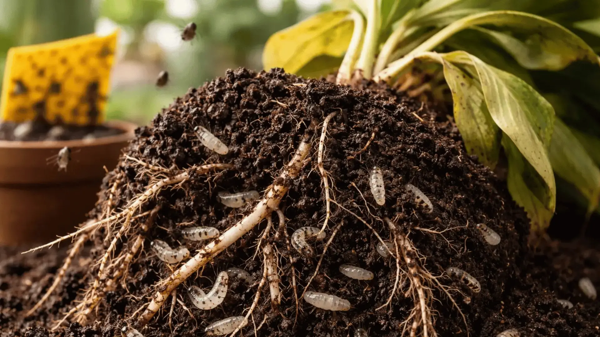 trauermücken larven