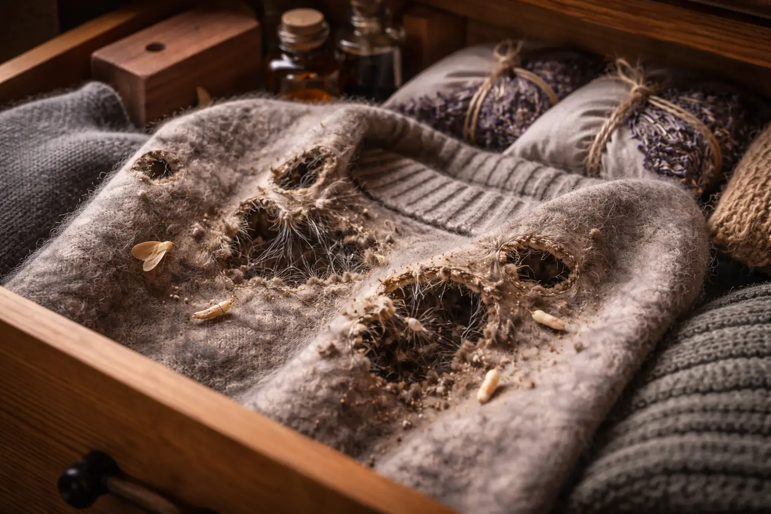 typische anzeichen für pelzmotten