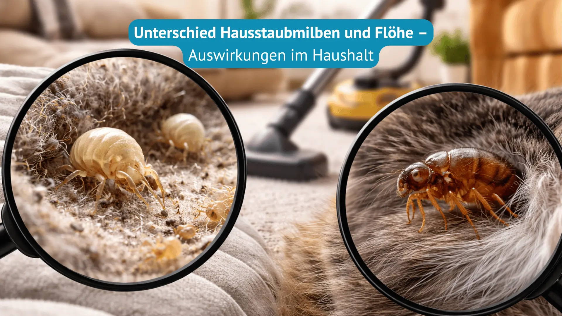 unterschied hausstaubmilben und flöhe