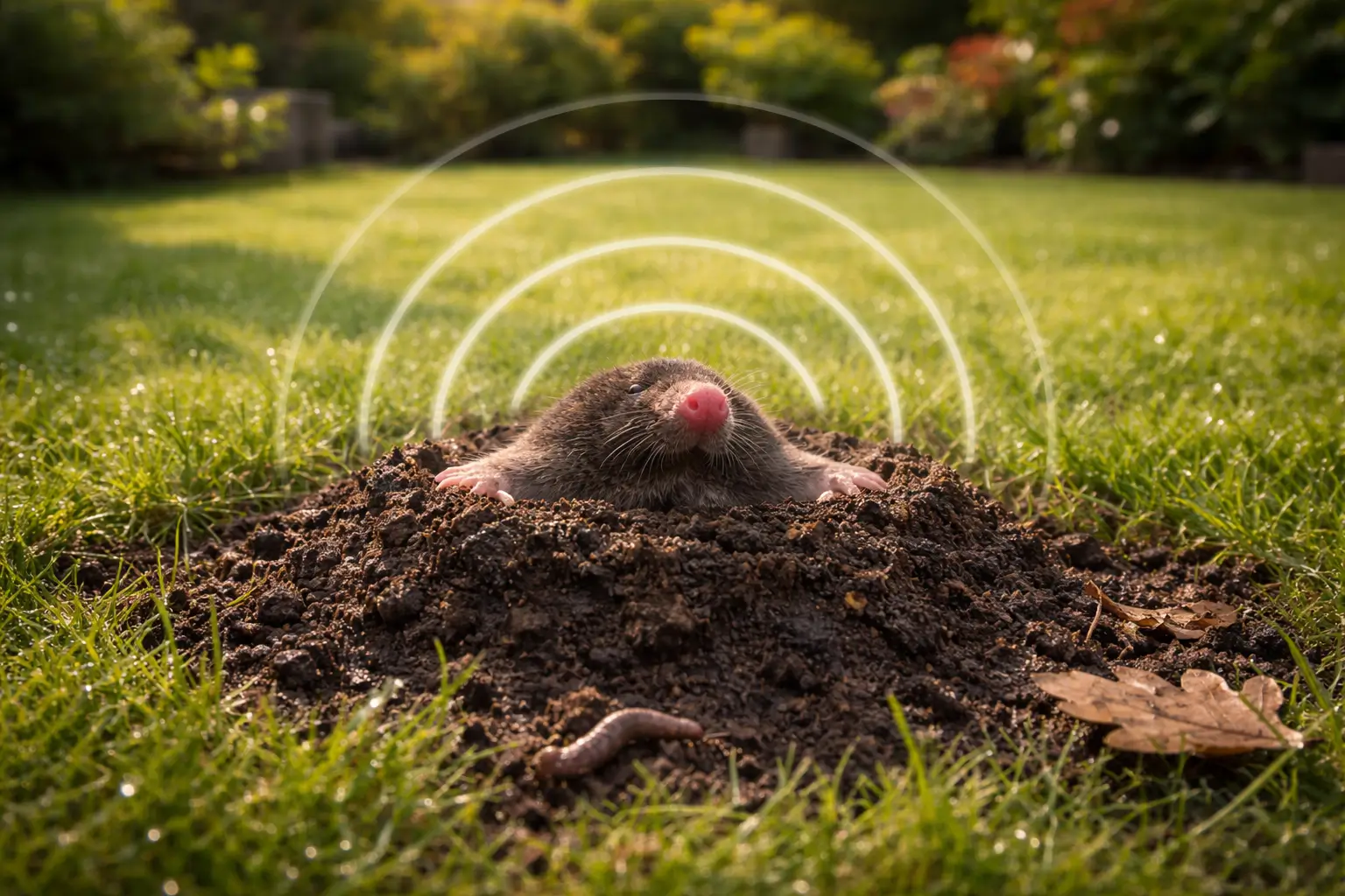 das maulwurf geräusch als warnsignal