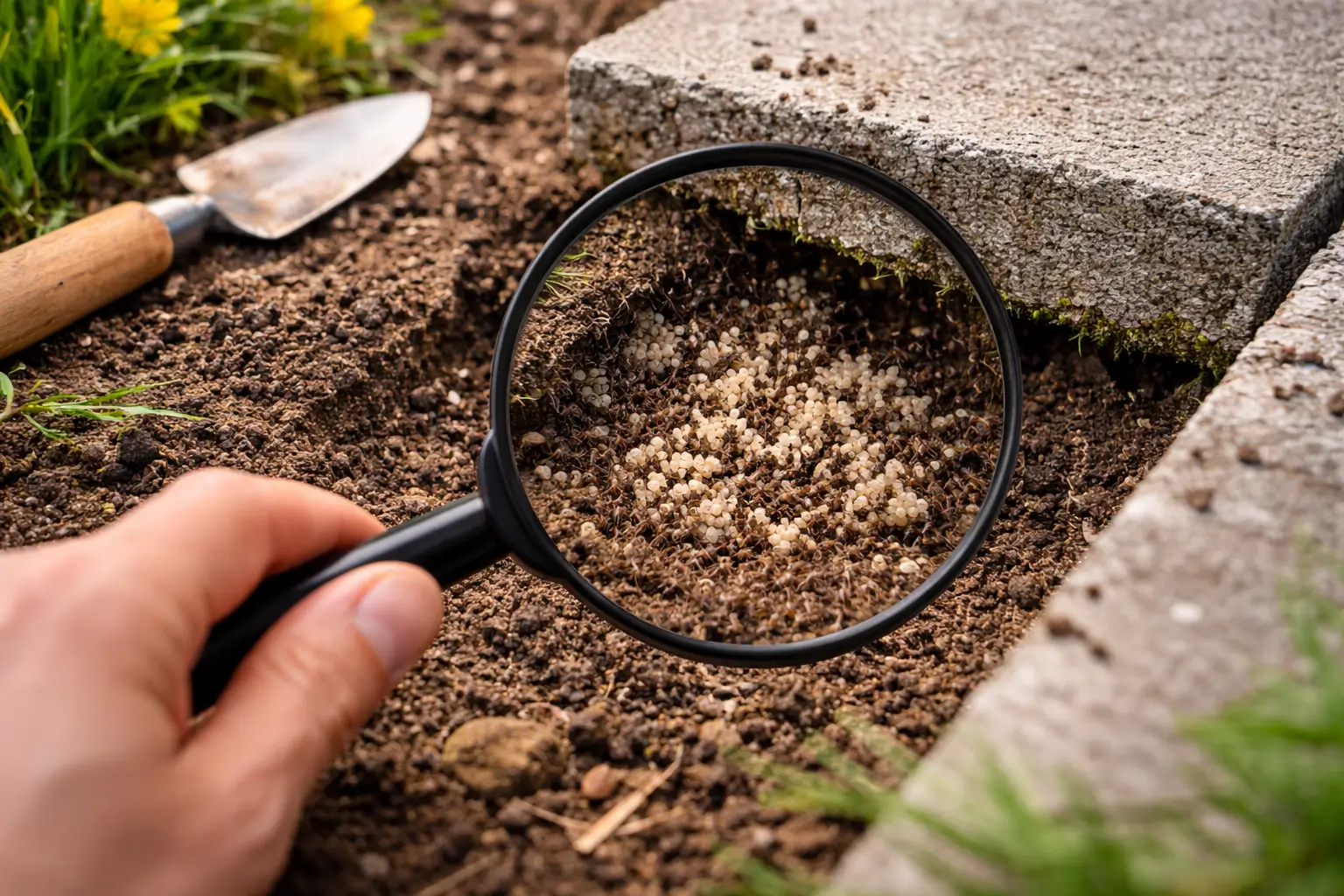 das nest finden die wurzeldes übels packen-ameisen in der Küche was tun