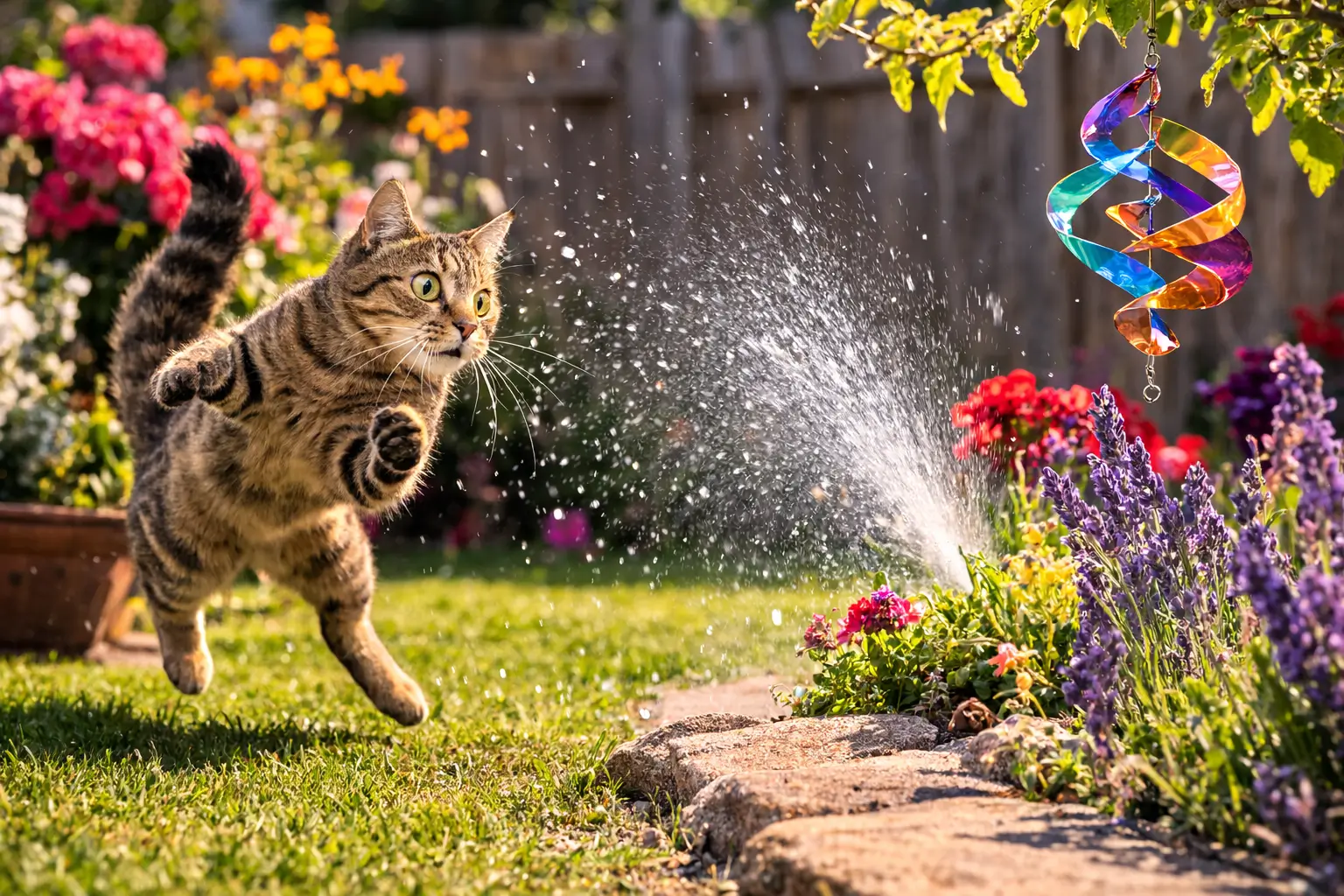 der überraschungseffekt akustik und visualisierung - katze fernhalten
