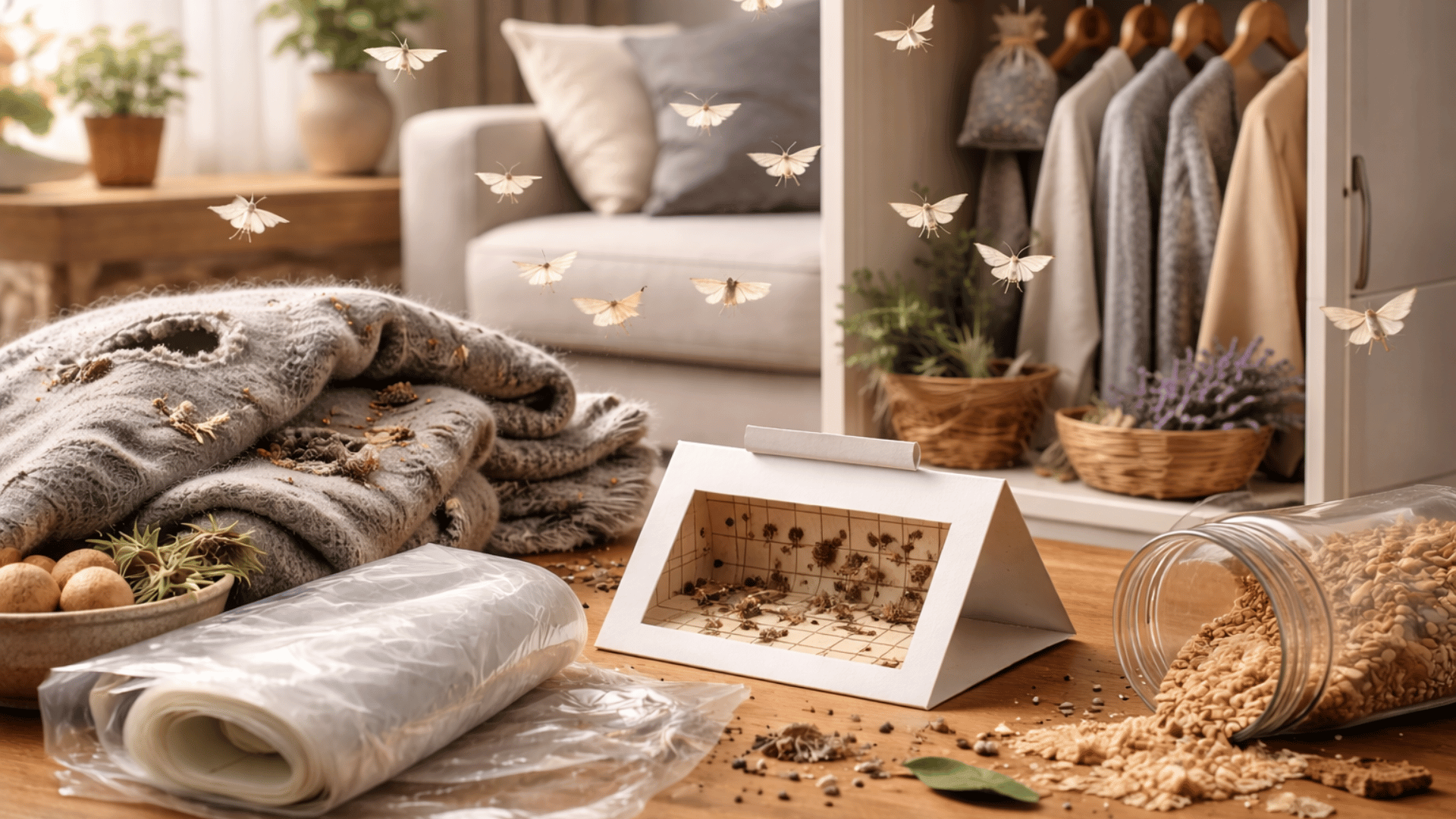 weiße Motten in der Wohnung