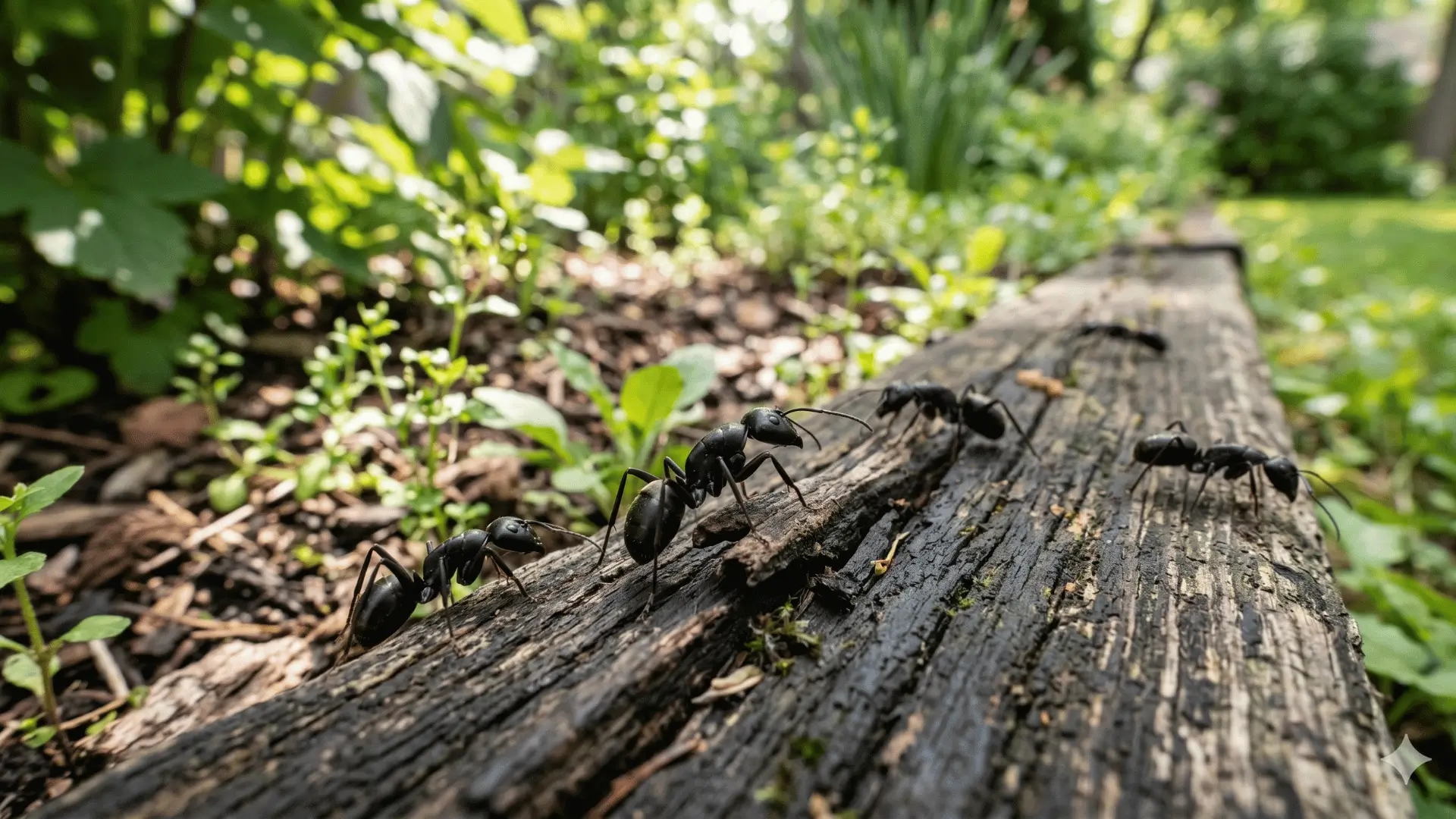große schwarze ameisen im garten