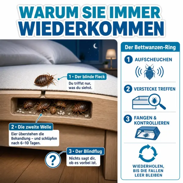 Warum Bettwanzen immer wiederkommen – der Bettwanzen-Ring erklärt