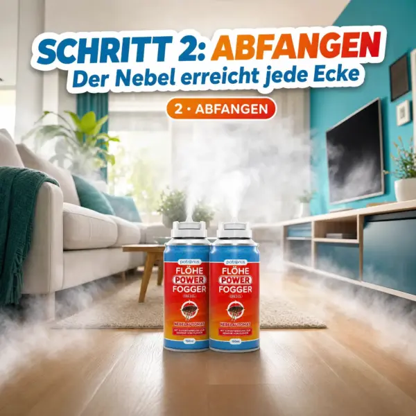 Patronus Flöhe Power Fogger vernebelt den Raum und erreicht jede Ecke (Schritt 2 Abfangen)